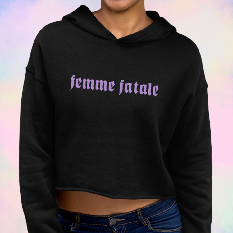 Femme Fatale Crop Hoodie