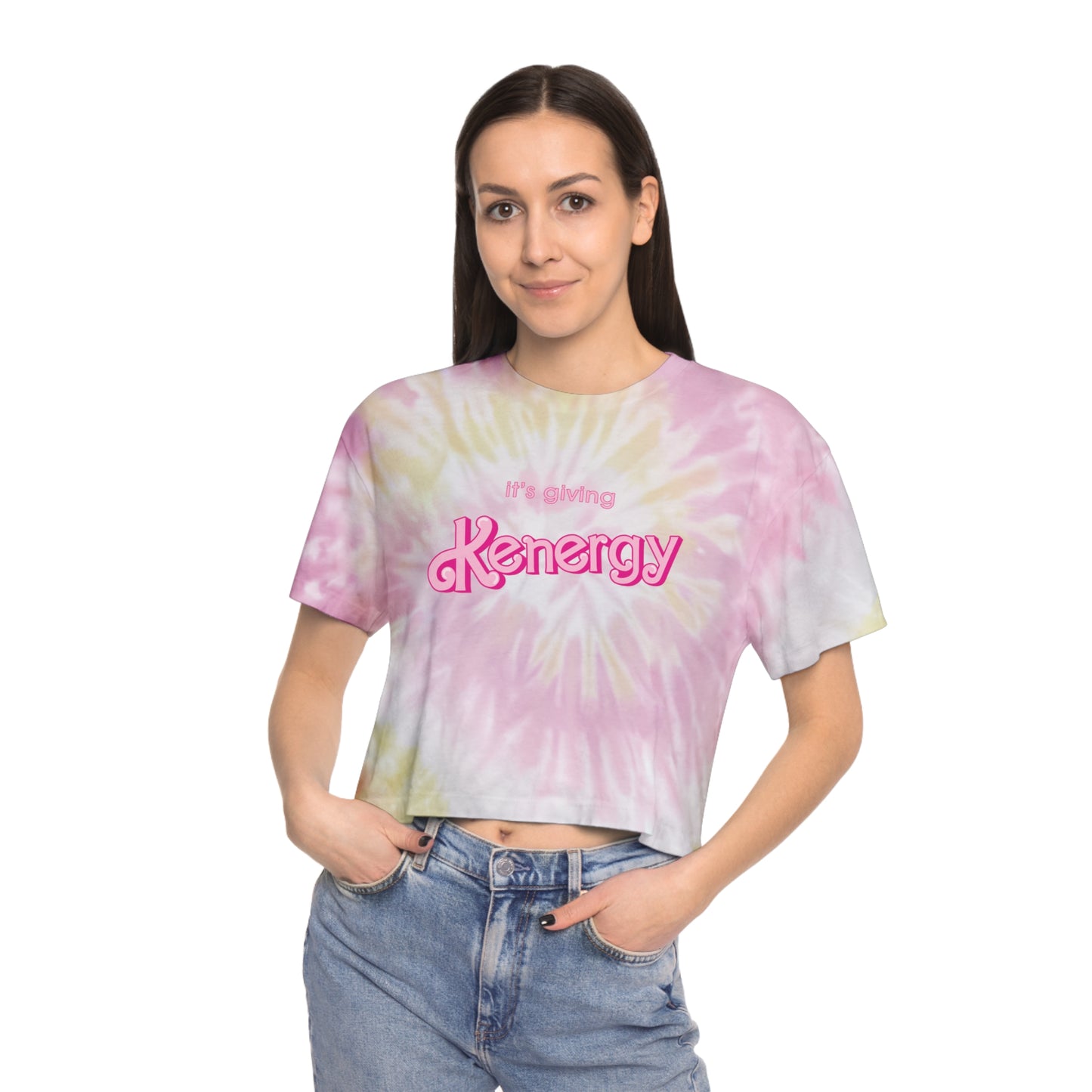 It's Giving "Kenergy" Tie-Dye Crop Tee