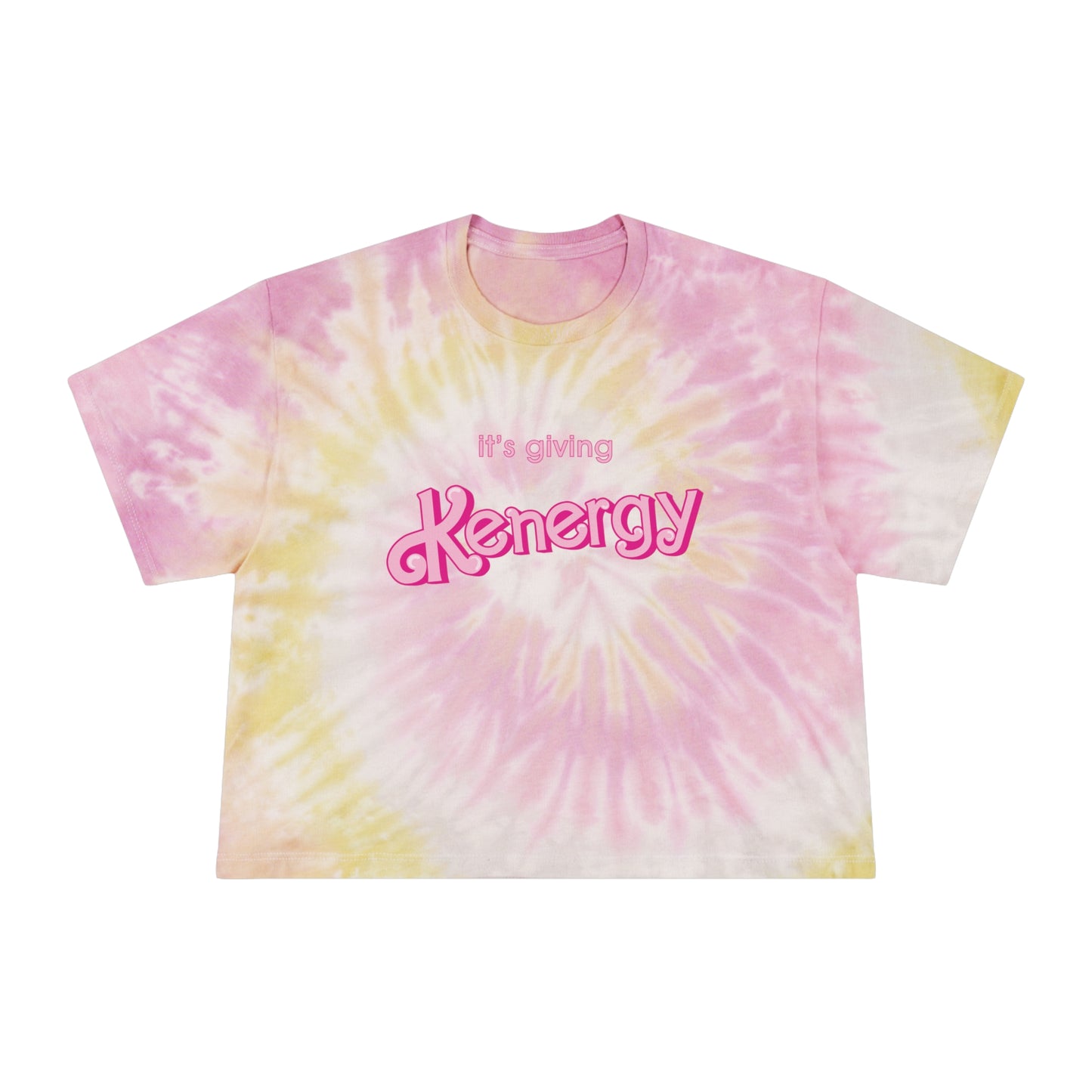 It's Giving "Kenergy" Tie-Dye Crop Tee