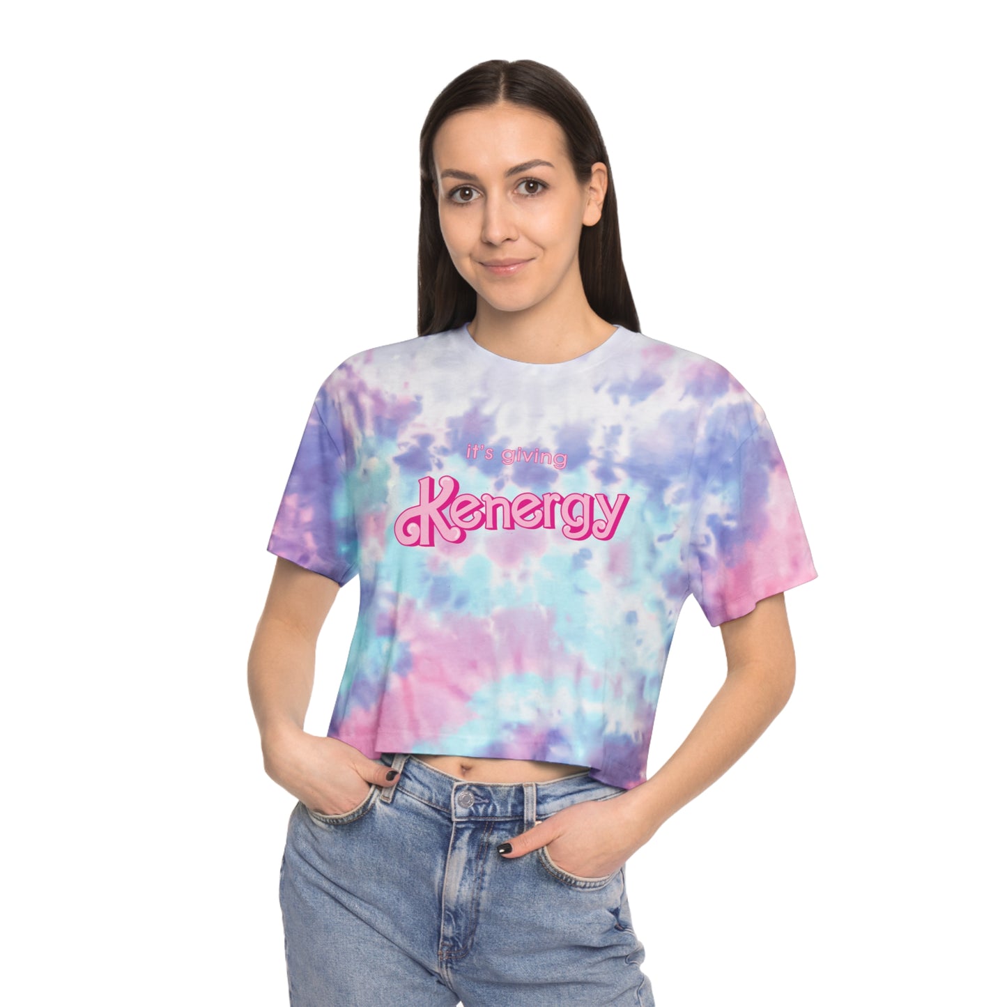 It's Giving "Kenergy" Tie-Dye Crop Tee