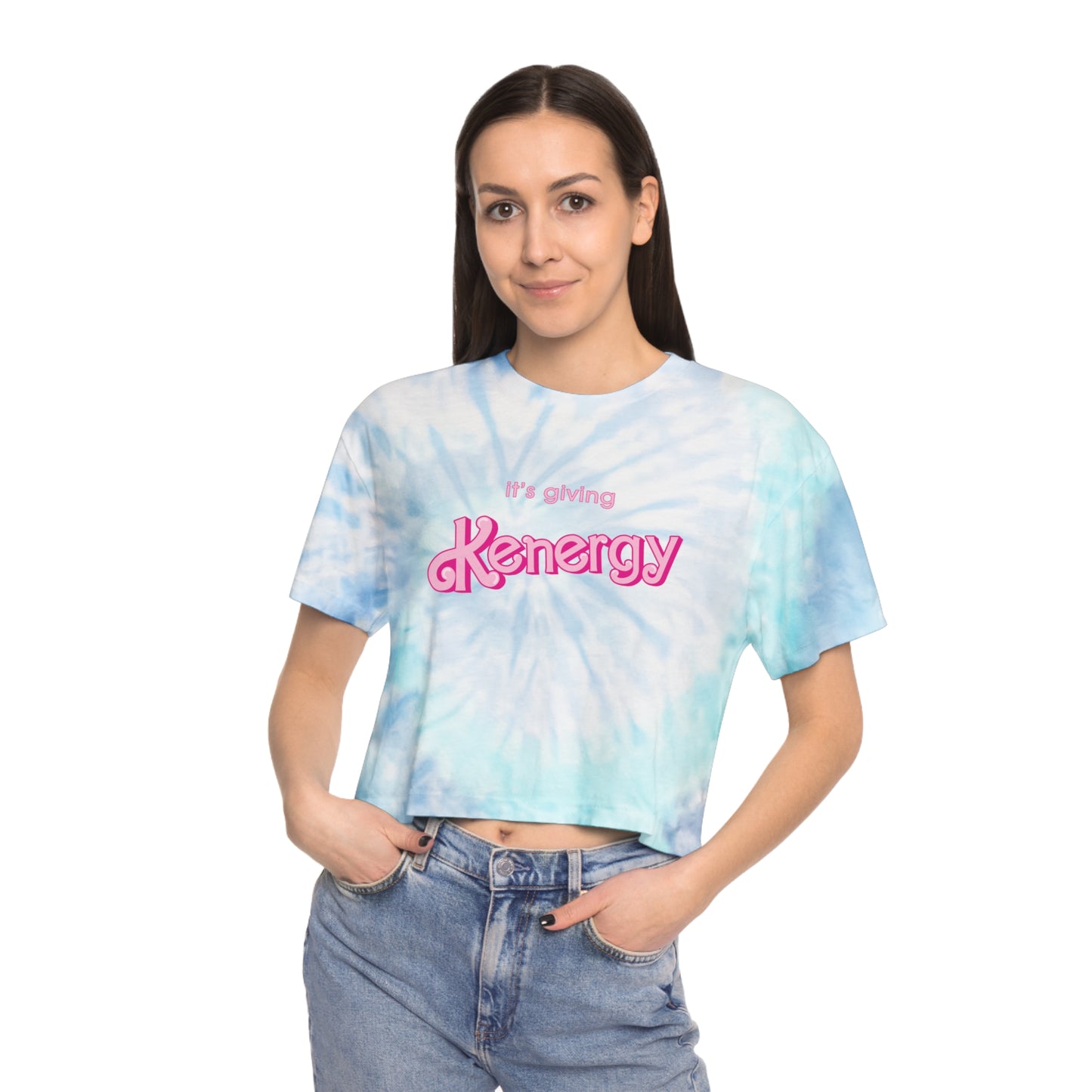 It's Giving "Kenergy" Tie-Dye Crop Tee