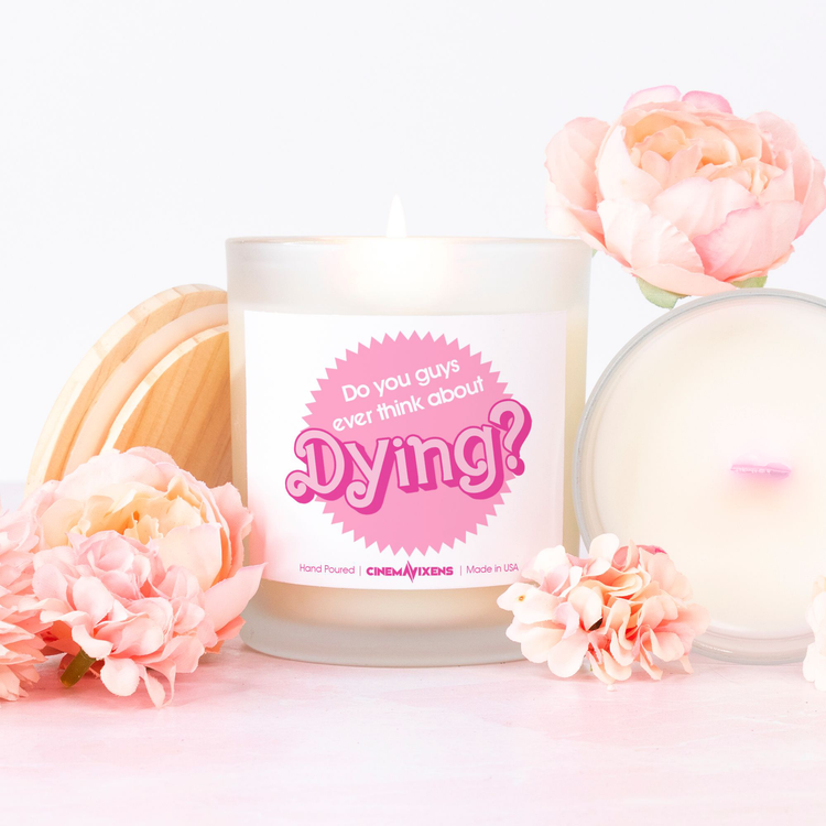 Do You Guys Ever Think About Dying? Pink Wick Candle