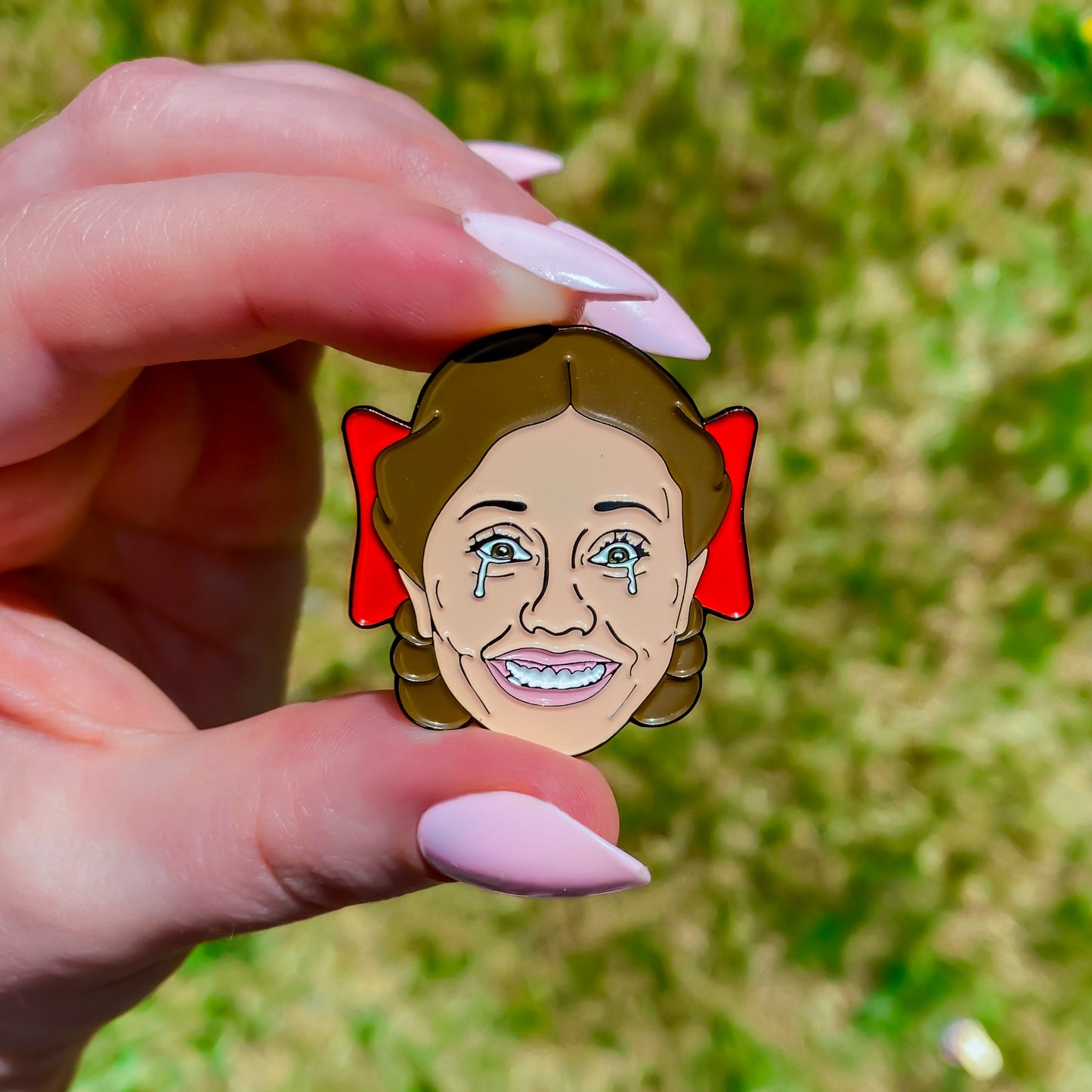 Crying Pearl Enamel Pin